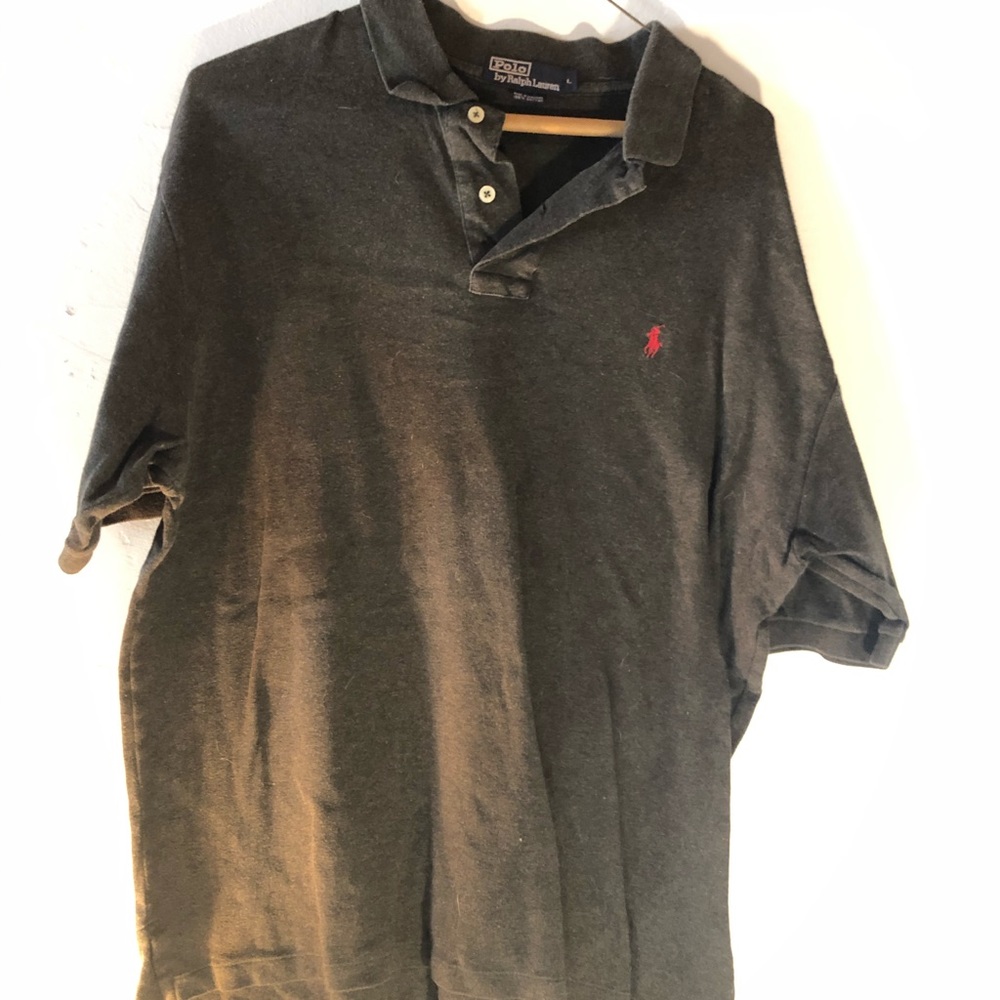 Polo Ralph Lauren dark gray size L shortslv collar